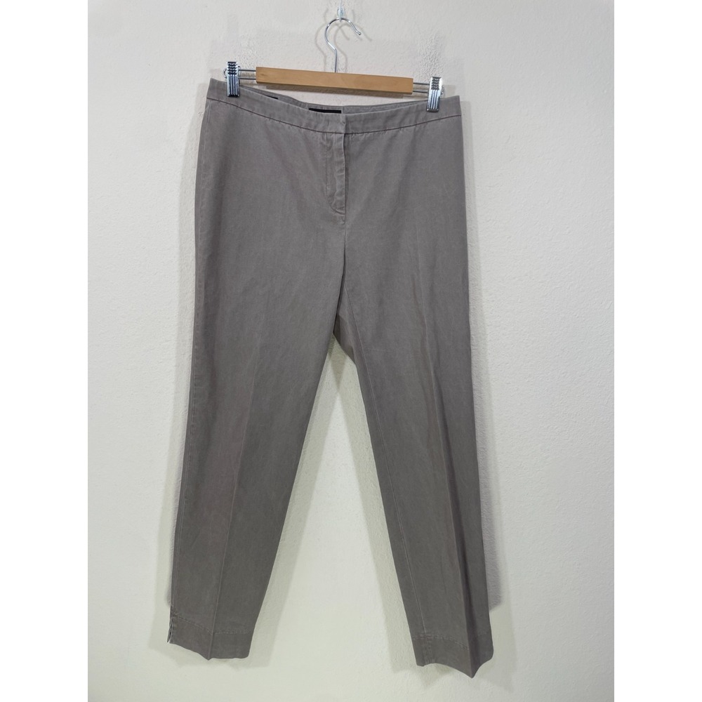 Peserico Womens Size EUR 44 30x29 Straight Leg Pants Cotton Italy Light Brown